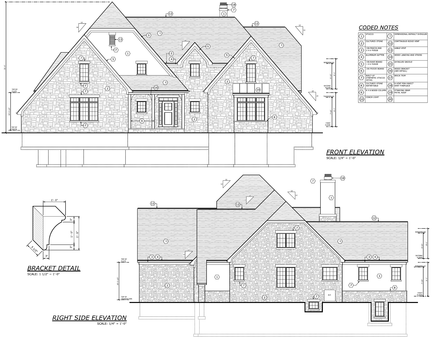 Exterior Elevation  Drawings  Ideas Architecture Plans  53158